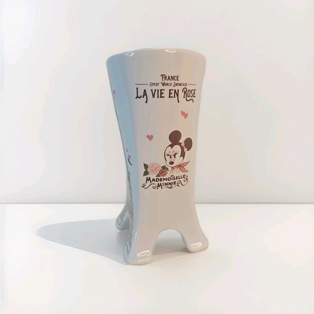Disney Mademoiselle Minnie Eiffel Tower France World Showcase Coffee Mug Cup NEW
